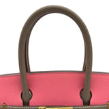 エルメス HERMES バーキン30 パーソナルオーダー A刻印 ローズアザレ/エトゥープ マットゴールド金具 エプソン レディース ハンドバッグ