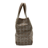 シャネル CHANEL ニュートラベルライントートMM A15991 10番台 ベージュ ナイロンジャガード レディース トートバッグ