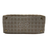 シャネル CHANEL ニュートラベルライントートMM A15991 10番台 ベージュ ナイロンジャガード レディース トートバッグ