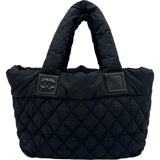 シャネル CHANEL コココクーントートPM A148611 13番台 ブラック ナイロン レディース ハンドバッグ