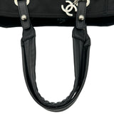 シャネル CHANEL パリビアリッツトートPM A34208 12番台 ブラック コーティングキャンバス レディース トートバッグ