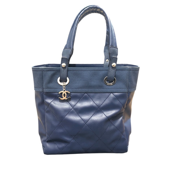 シャネル CHANEL パリビアリッツトートPM A34208 15番台 ネイビー