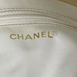 シャネル CHANEL Vステッチハンドバッグ 7桁23番台 クリーム ゴールド金具 キャビア レディース ハンドバッグ