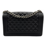 シャネル CHANEL ボーイシャネル25 A67086 ブラック シルバー金具 ラムスキン レディース ショルダーバッグ