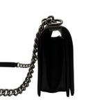 シャネル CHANEL ボーイシャネル25 A67086 ブラック シルバー金具 ラムスキン レディース ショルダーバッグ