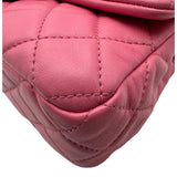 シャネル CHANEL マトラッセ ミニフラップバッグ AS2380 31番台 ピンク ゴールド金具 ラムスキン レディース ショルダーバッグ
