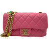 シャネル CHANEL マトラッセ ミニフラップバッグ AS2380 31番台 ピンク ゴールド金具 ラムスキン レディース ショルダーバッグ
