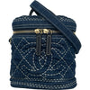 シャネル CHANEL ココマーク チェーンバニティバッグ AS1336 29番台 インディゴ ゴールド金具 デニム レディース ショルダーバッグ