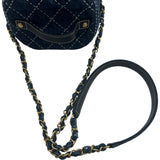 シャネル CHANEL ココマーク チェーンバニティバッグ AS1336 29番台 インディゴ ゴールド金具 デニム レディース ショルダーバッグ