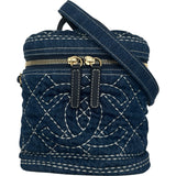 シャネル CHANEL ココマーク チェーンバニティバッグ AS1336 29番台 インディゴ ゴールド金具 デニム レディース ショルダーバッグ