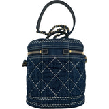 シャネル CHANEL ココマーク チェーンバニティバッグ AS1336 29番台 インディゴ ゴールド金具 デニム レディース ショルダーバッグ