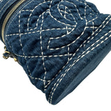 シャネル CHANEL ココマーク チェーンバニティバッグ AS1336 29番台 インディゴ ゴールド金具 デニム レディース ショルダーバッグ