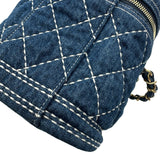 シャネル CHANEL ココマーク チェーンバニティバッグ AS1336 29番台 インディゴ ゴールド金具 デニム レディース ショルダーバッグ