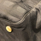 シャネル CHANEL ニュートラベルライントートMM A15991 ブラック×ゴールド金具 ナイロンジャガード レディース トートバッグ