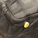 シャネル CHANEL ニュートラベルライントートMM A15991 ブラック×ゴールド金具 ナイロンジャガード レディース トートバッグ