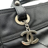 シャネル CHANEL パリビアリッツトートPM A34208 11番台 ブラック コーティングキャンバス レディース トートバッグ