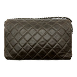 シャネル CHANEL マトラッセ フラップバッグ 16番台 カーキ シルバー金具 エイジドカーフ レディース ショルダーバッグ