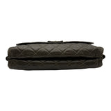 シャネル CHANEL マトラッセ フラップバッグ 16番台 カーキ シルバー金具 エイジドカーフ レディース ショルダーバッグ