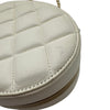 シャネル CHANEL クラスプ チェーンバッグ ホワイト ゴールド金具 ラムスキン レディース ショルダーバッグ