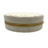 シャネル CHANEL クラスプ チェーンバッグ ホワイト ゴールド金具 ラムスキン レディース ショルダーバッグ