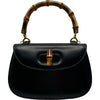 グッチ GUCCI バンブーハンドバッグ 000.204.60188 ブラック レザー レディース ハンドバッグ