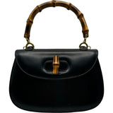 グッチ GUCCI バンブーハンドバッグ 000.204.60188 ブラック レザー レディース ハンドバッグ