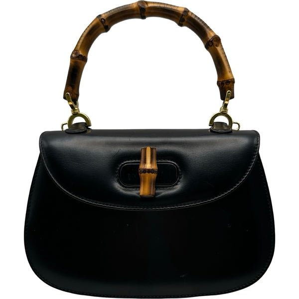 グッチ GUCCI バンブーハンドバッグ 000.204.60188 ブラック レザー
