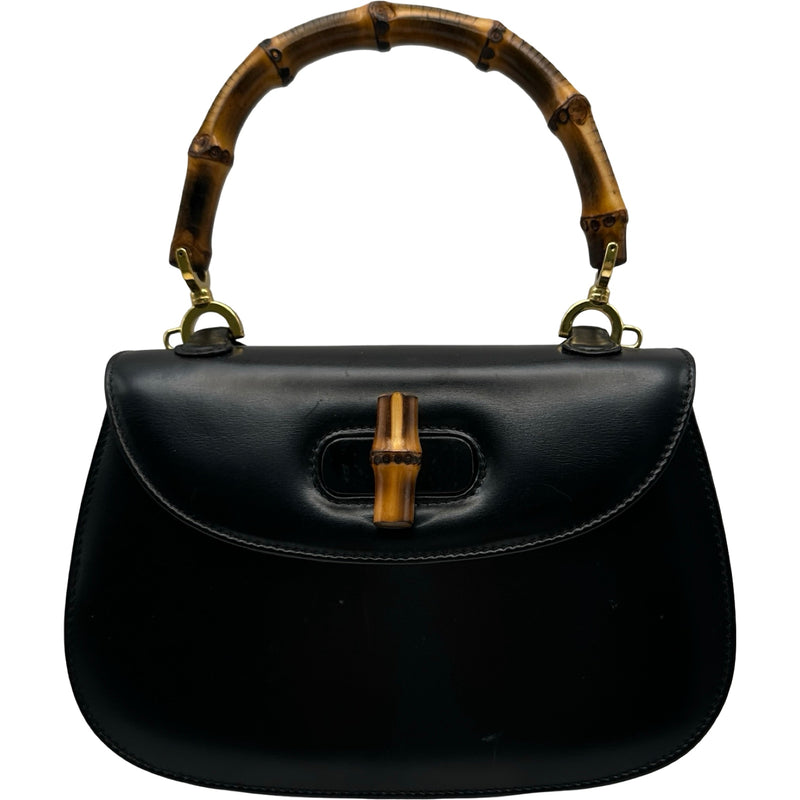 グッチ GUCCI バンブーハンドバッグ 000.204.60188 ブラック レザー