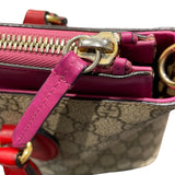グッチ GUCCI GGスプリームハンドバッグ 409534 ブラウン GGスプリームキャンバス/レザー レディース ハンドバッグ