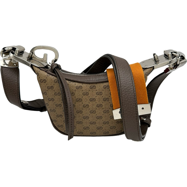グッチ GUCCI マイクロGGミニポーチ 718512 ブラウン マイクロGG