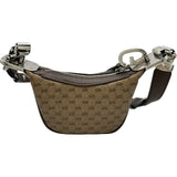 グッチ GUCCI マイクロGGミニポーチ 718512 ブラウン マイクロGGキャンバス レディース ショルダーバッグ