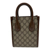 グッチ GUCCI GGスプリーム ミニトート 671623 ブラウン GGスプリーム/レザー レディース トートバッグ