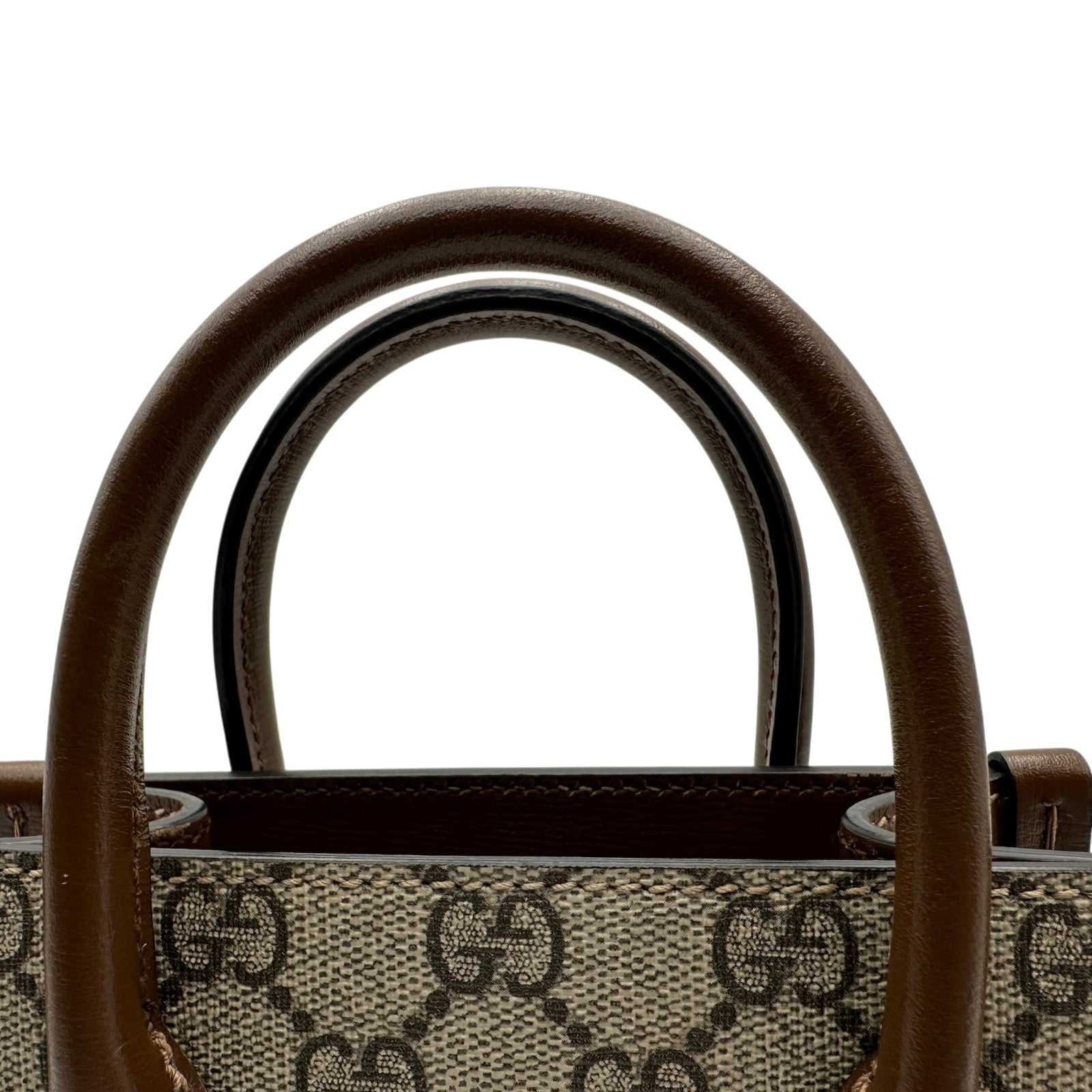 グッチ GUCCI GGスプリーム ミニトート 671623 ブラウン GGスプリーム
