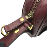 カルティエ Cartier マストライン ショルダーバッグ ボルドー ゴールド金具 レザー レディース