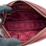 カルティエ Cartier マストライン ショルダーバッグ ボルドー ゴールド金具 レザー レディース