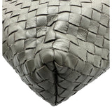 ボッテガ・ヴェネタ BOTTEGA VENETA イントレチャート メッセンジャーバッグ グレー レザー メンズ メッセンジャーバッグ