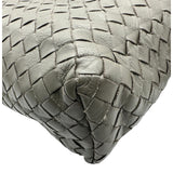 ボッテガ・ヴェネタ BOTTEGA VENETA イントレチャート メッセンジャーバッグ グレー レザー メンズ メッセンジャーバッグ