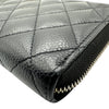 シャネル CHANEL マトラッセ ロングジップウォレット AP0242 G3番台 ブラック ゴールド金具 キャビアスキン レディース 長財布
