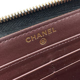 シャネル CHANEL マトラッセ ロングジップウォレット AP0242 ブラック ゴールド金具 キャビアスキン レディース 長財布