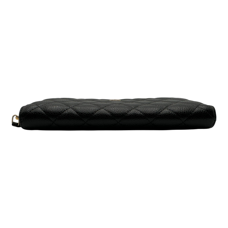 シャネル CHANEL マトラッセ ロングジップウォレット AP0242 ブラック