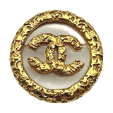 シャネル CHANEL ココマーク 溶岩ブローチ ゴールド メタル アクセサリー レディース