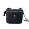 シャネル CHANEL パールショルダーバニティケース AP2581(31番台) ブラック ゴールド金具 ラム/フェイクパール レディース ショルダーバッグ