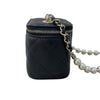 シャネル CHANEL パールショルダーバニティケース AP2581(31番台) ブラック ゴールド金具 ラム/フェイクパール レディース ショルダーバッグ