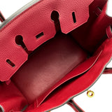 エルメス HERMES バーキン25 D刻 ルージュアッシュ ゴールド金具 トゴ レディース ハンドバッグ