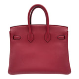 エルメス HERMES バーキン25 D刻 ルージュアッシュ ゴールド金具 トゴ レディース ハンドバッグ