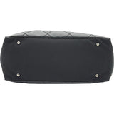 シャネル CHANEL パリビアリッツトートGM A34210 12番台 ブラック シルバー金具 コーティングキャンバス レディース