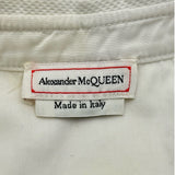 アレキサンダーマックイーン Alexander McQUEEN クロップドシャツ 745637 ホワイト コットン レディース 半袖シャツ