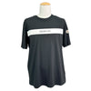 モンクレール MONCLER ロゴワッペン半袖Tシャツ ブラック コットン メンズ 半袖Ｔシャツ