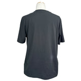 モンクレール MONCLER ロゴワッペン半袖Tシャツ ブラック コットン メンズ 半袖Ｔシャツ