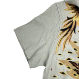 クリスチャン・ディオール Christian Dior 半袖プリントTシャツ 923T03WC428 グレー コットン レディース 半袖Ｔシャツ